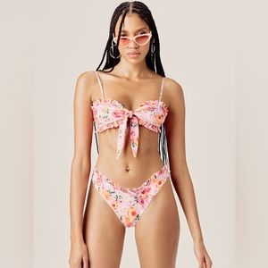 NWT For Love and Lemons Ravi Bikini Bottoms Size L